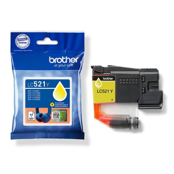 Cartucho Tinta Brother LC521Y Amarillo Original